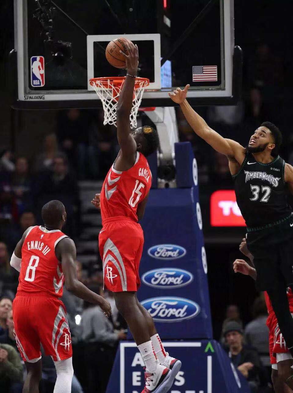 火箭迎战森林狼大胜收获胜利